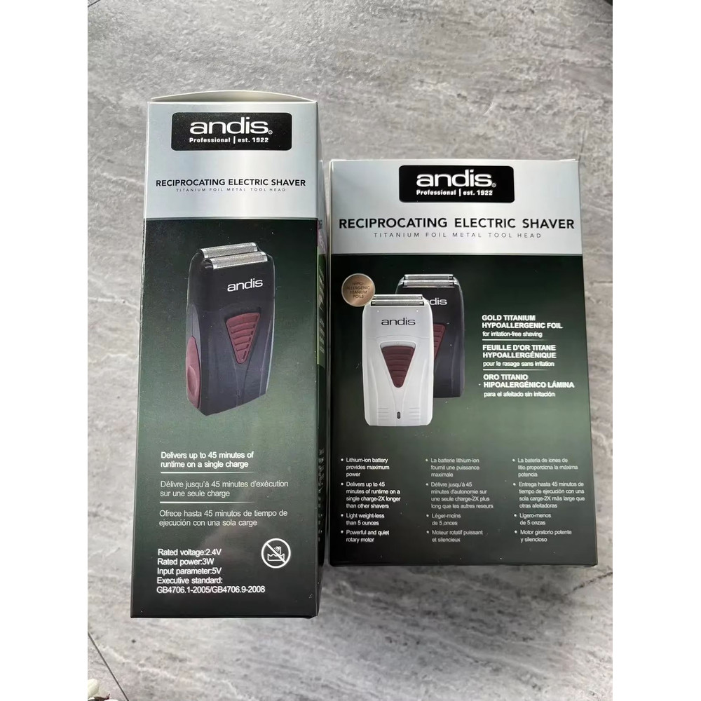 Andis Lithium Titanium Foil Shaver Cordless Mens Razor For Smooth Bald And Close Shaving 5