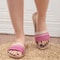 Womens Indoor Linen Slippers Lightweight AntiSlip Summer House Shoes 4