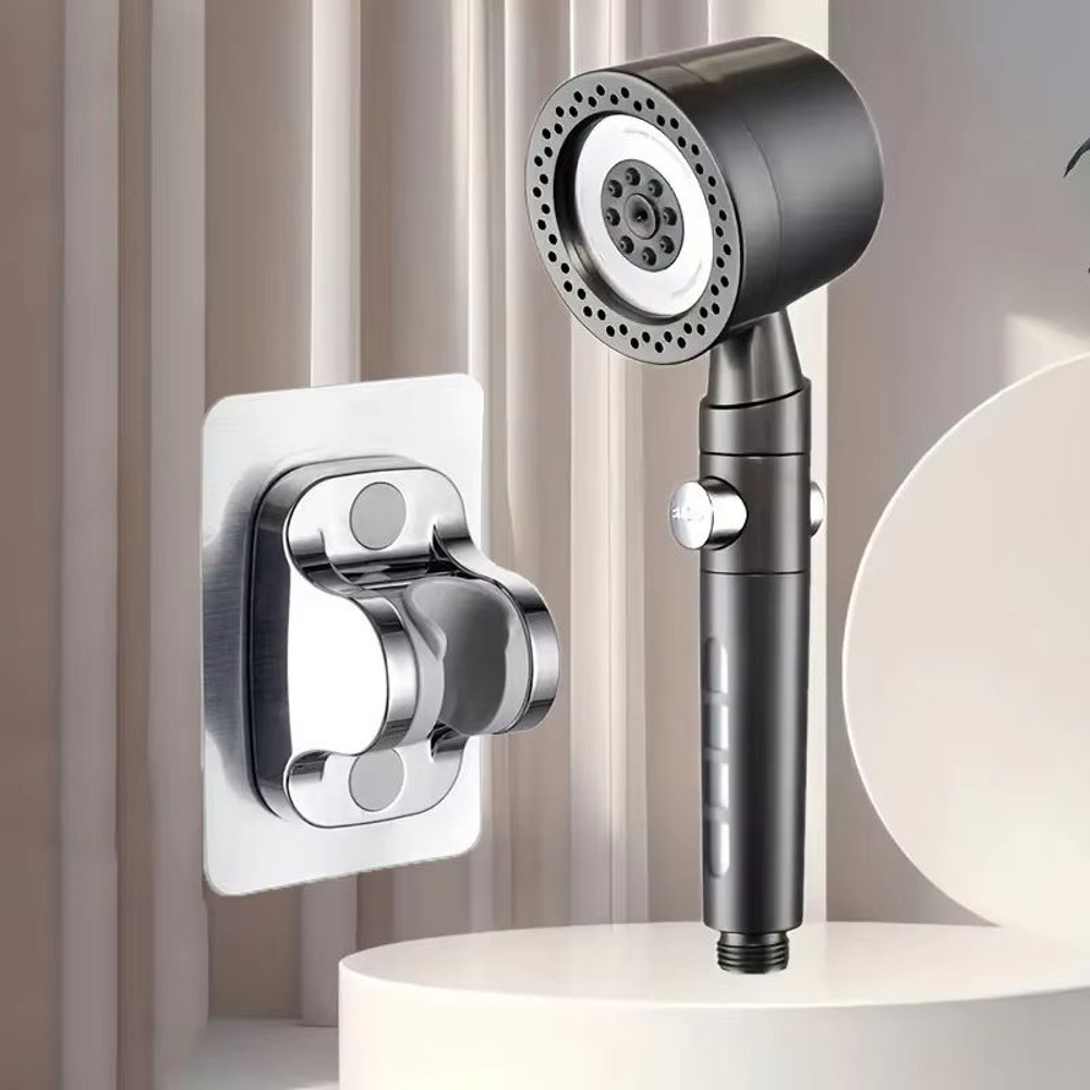 High Pressure WaterSaving Shower Head With Filter And 5 Spray Modes  Handheld With OneButton Stop 16