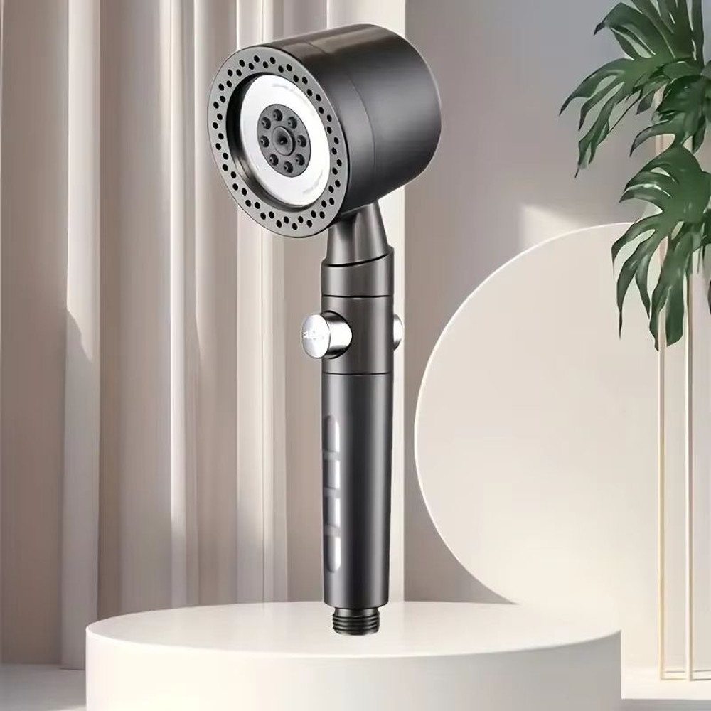 High Pressure WaterSaving Shower Head With Filter And 5 Spray Modes  Handheld With OneButton Stop 6