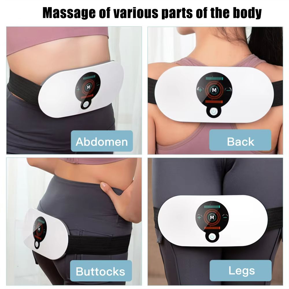 EMS Abdominal Slimming Belt With Heating Muscle Massage Electric Waist Trainer For Fat Burning T 1