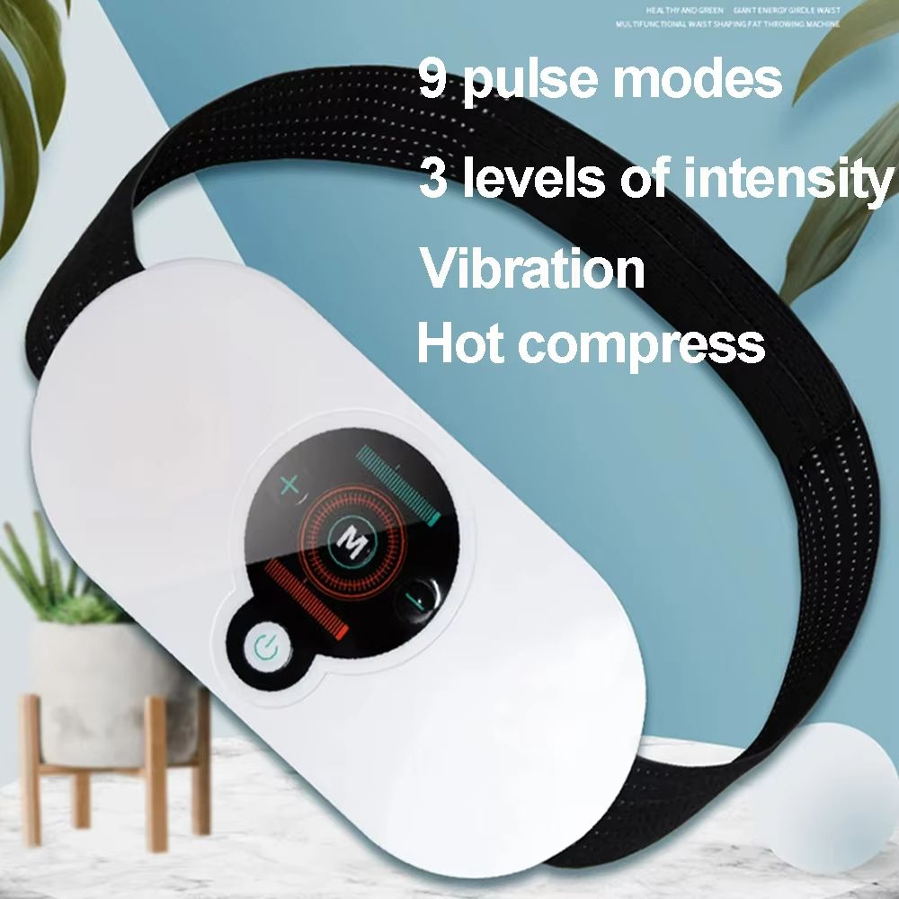 EMS Abdominal Slimming Belt With Heating Muscle Massage Electric Waist Trainer For Fat Burning T 6