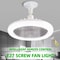 Rotatable 3in1 Ceiling Fan Lamp With Remote Control E27 Base LED Lighting For Bedroom Living Room 0