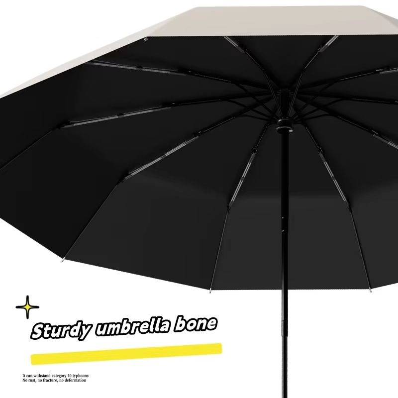Extra Large Windproof Automatic Umbrella  UV Resistant Rain  Sun Protection With Reinforced Frame 4