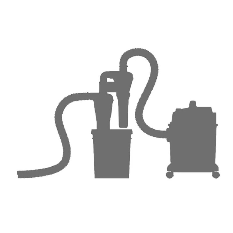 Double Filtration Cyclone Dust Collector  Turbocharged 50mm Shop Vac Separator For Woodworking 5