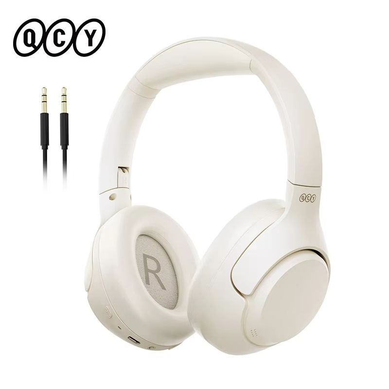 QCY H3 ANC Wireless Headphones 43dB Active Noise Cancelling Bluetooth 54 OverEar Headset With HiRe 7