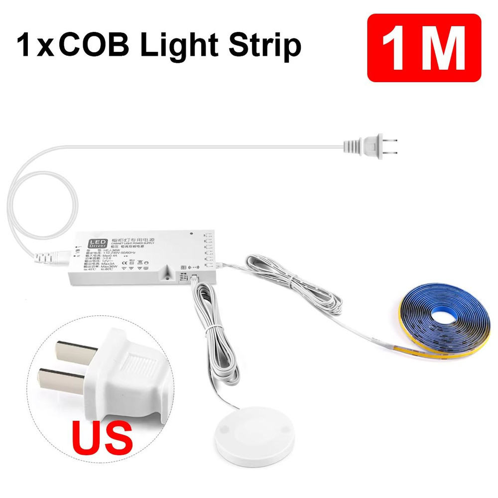 Smart COB LED Strip Light With Touch Sensor 320 LEDsm Dimmable Wood Penetrable Lighting For Kitche 6