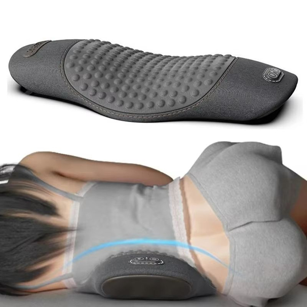 Heated Waist Support Pillow Electric Massage Sleep Pad For Lower Back Pain Relief Nighttime Comfo 12