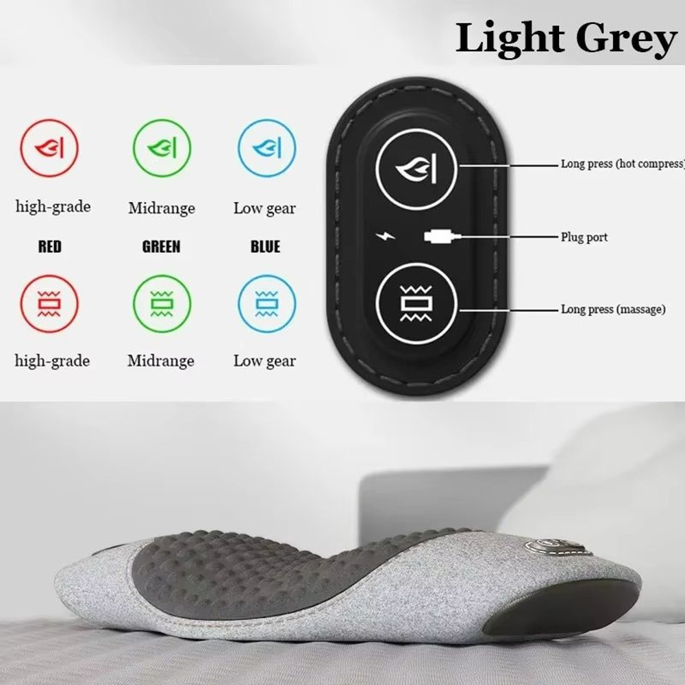 Heated Waist Support Pillow Electric Massage Sleep Pad For Lower Back Pain Relief Nighttime Comfo 18