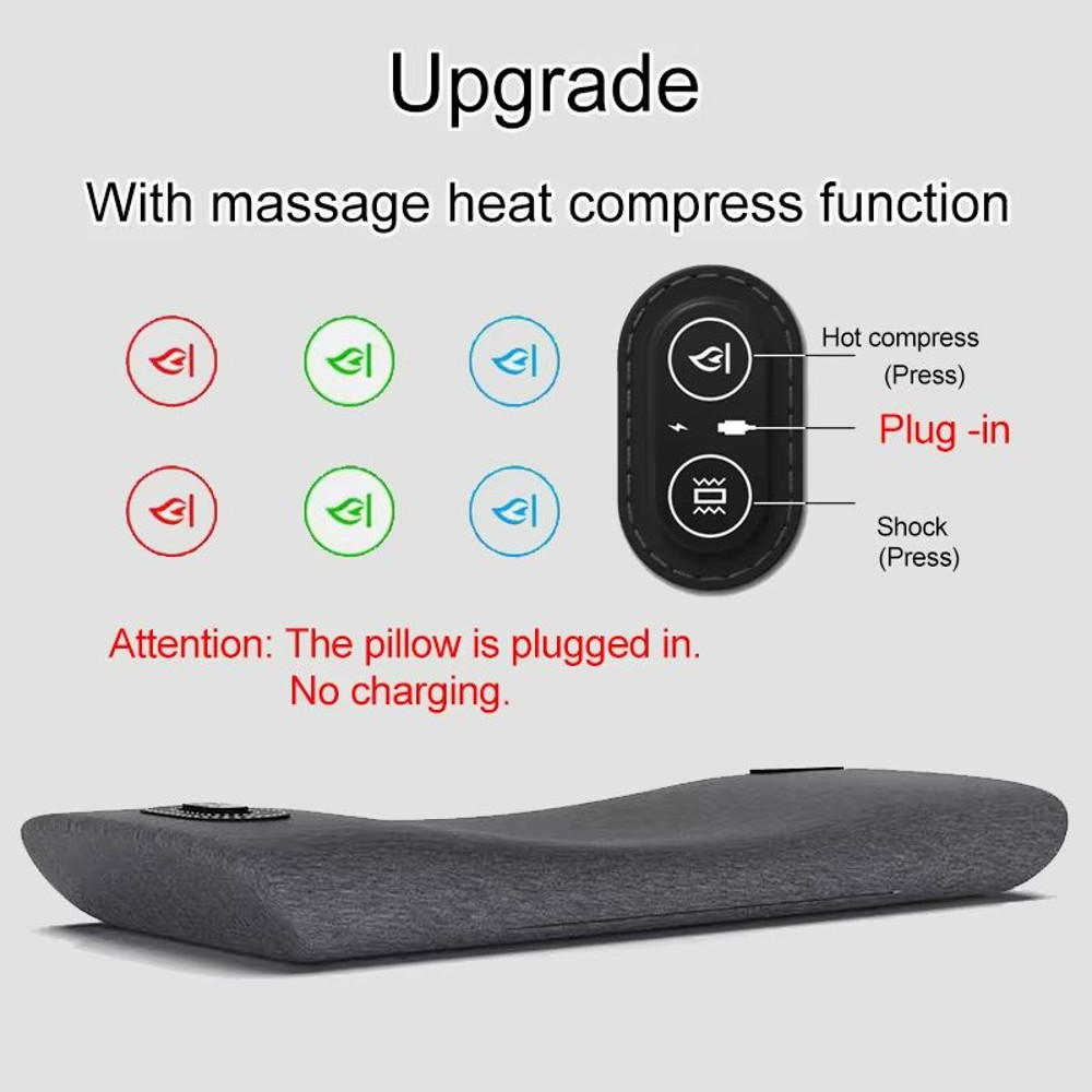 Heated Waist Support Pillow Electric Massage Sleep Pad For Lower Back Pain Relief Nighttime Comfo 7
