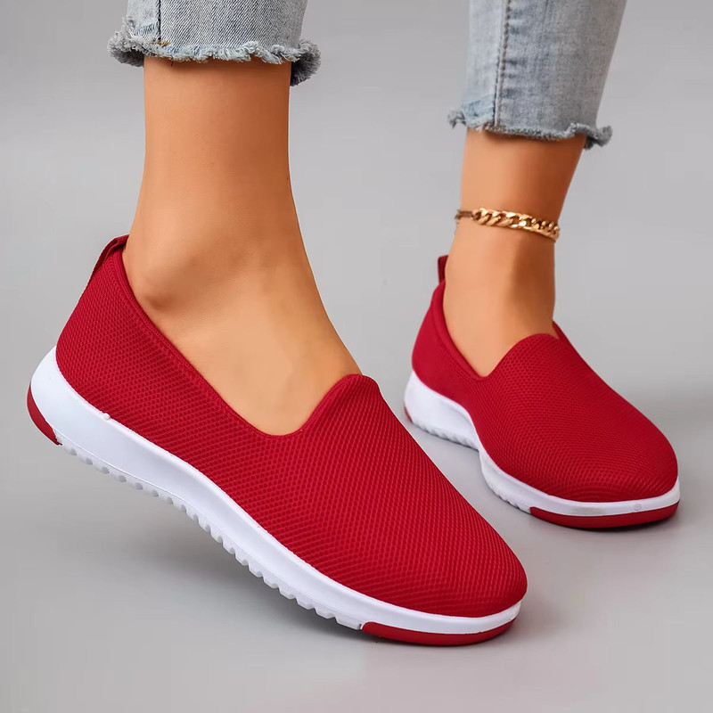 Womens Breathable Mesh Summer Sneakers  Lightweight Casual Shoes 8