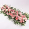 100cm DIY Silk Flower Wall Artificial Peonies Roses For Wedding Decor 6