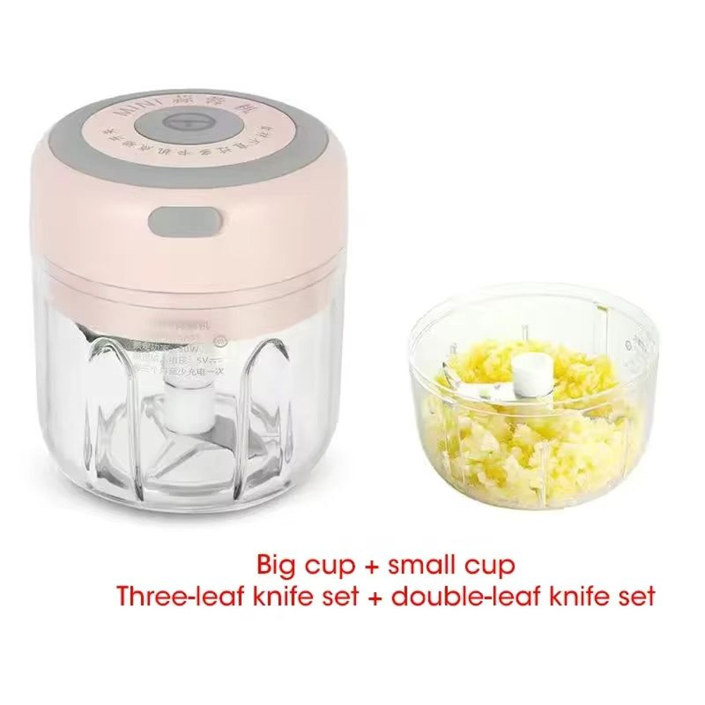 300ML Electric Garlic Chopper USB Rechargeable Mini Food Processor 17