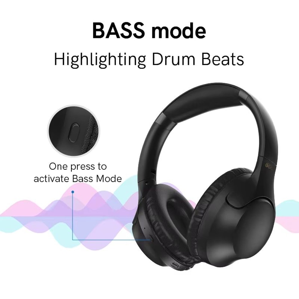 QCY H2 Pro Wireless Headphones Bluetooth 53 HiFi Stereo Headset With Bass Mode Dual Device Connec 1