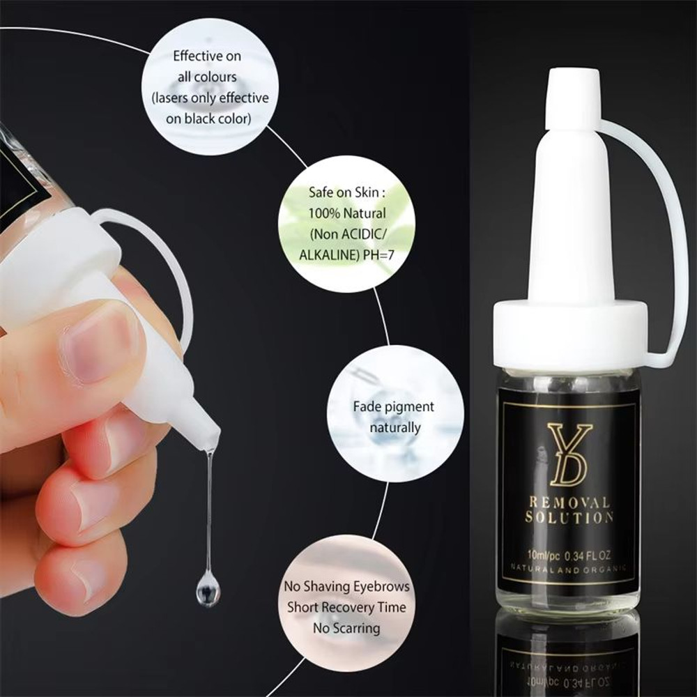 YD Tattoo Removal Solution  CE Certified 10ml Liquid For Fading Eyebrow Lip  Eyeliner Pigments 5