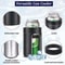 12oz Stainless Steel Beer Cooler Double Wall Vacuum Insulated Can Holder Thermos Bottle With Open 2