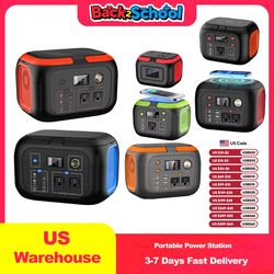 portable power station – 120w/200w/300w/600w solar generator with ac outlets for camping, rv & home backup