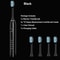 Rechargeable Sonic Electric Toothbrush 5 Modes 3 Intensity Levels 4 Replacement Brush Heads With 10