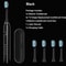 Rechargeable Sonic Electric Toothbrush 5 Modes 3 Intensity Levels 4 Replacement Brush Heads With 8