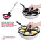 Stainless Steel Egg Poacher Pan 6Cup Nonstick Poached Egg Maker With Silicone Cups Spatula 1