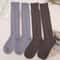 Womens Wool ThighHigh Socks Cozy OvertheKnee Cotton Blend Stockings For Winter Casual Wear 5