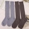 Womens Wool ThighHigh Socks Cozy OvertheKnee Cotton Blend Stockings For Winter Casual Wear 5