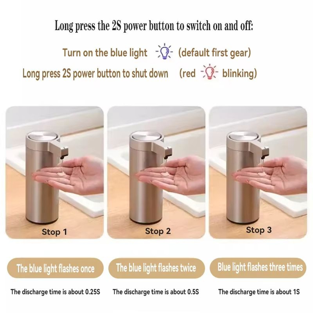 304 Stainless Steel Automatic Soap Dispenser  Touchless Sensor Liquid Soap Pump For Kitchen  Bathro 1