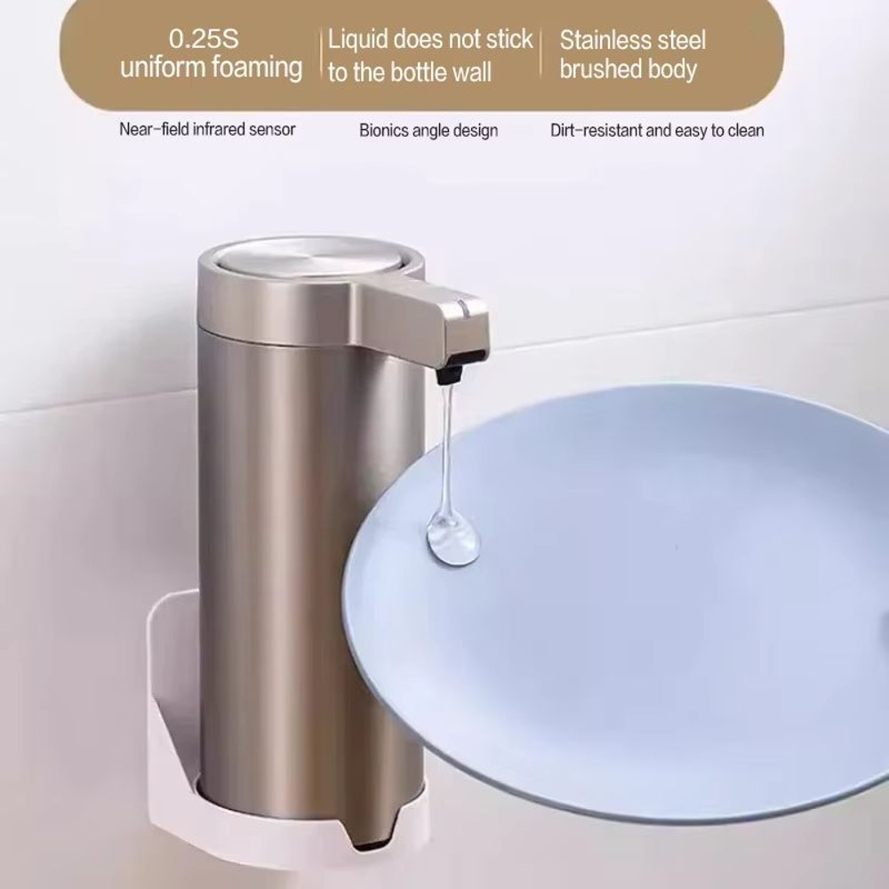 304 Stainless Steel Automatic Soap Dispenser  Touchless Sensor Liquid Soap Pump For Kitchen  Bathro 4