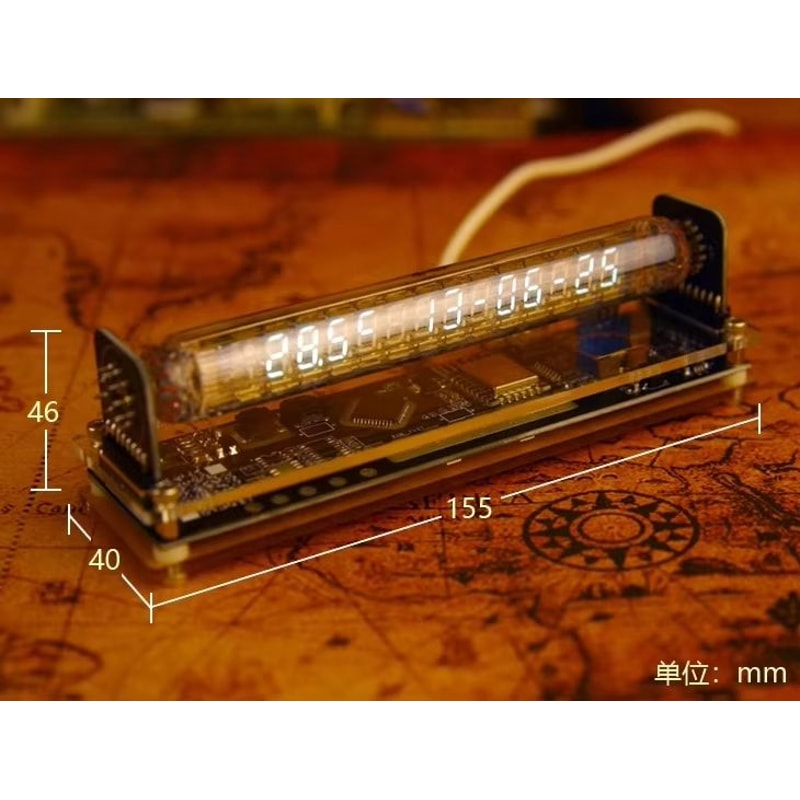 Vintage Nixie Tube Clock Retro Glow Tube Digital Table Clock For Home Office And Gifts 6