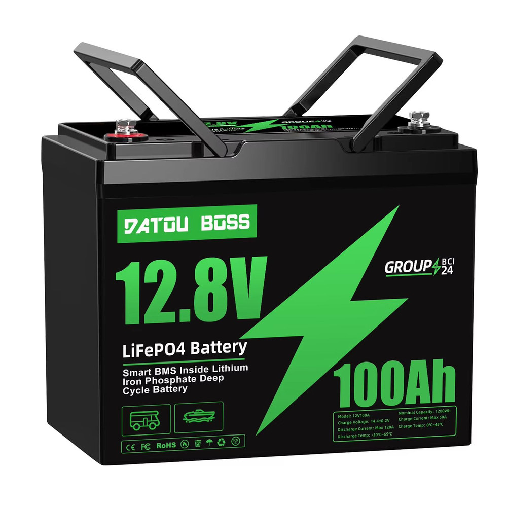 MFUZOP 12V 100Ah LiFePO4 Deep Cycle Battery LongLasting Power With Builtin BMS LowTemp Protection