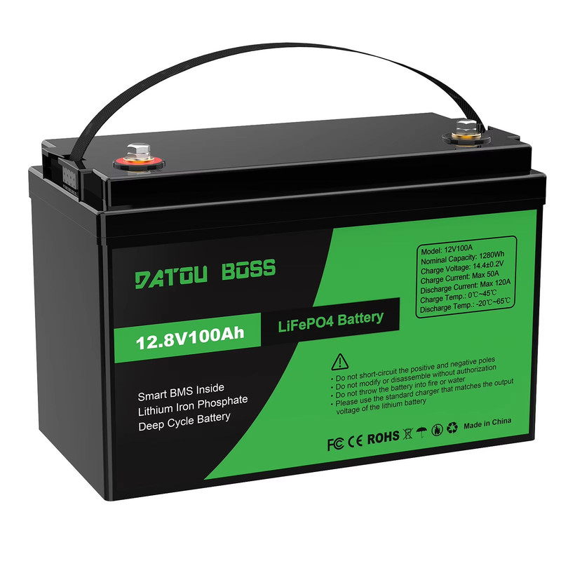 MFUZOP 12V 100Ah LiFePO4 Deep Cycle Battery LongLasting Power With Builtin BMS LowTemp Protection