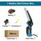 Gisam 8Inch Brushless Cordless Chainsaw  Lightweight Portable Electric Saw Makita 18V Battery Compa 7