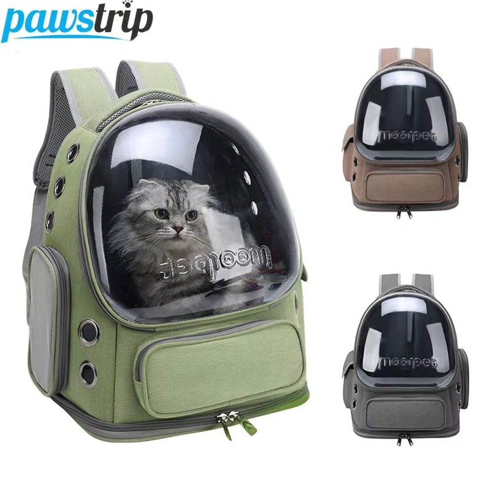 Transparent Cat Carrier Backpack Breathable Travel Bag For Cats And Small Dogs 0
