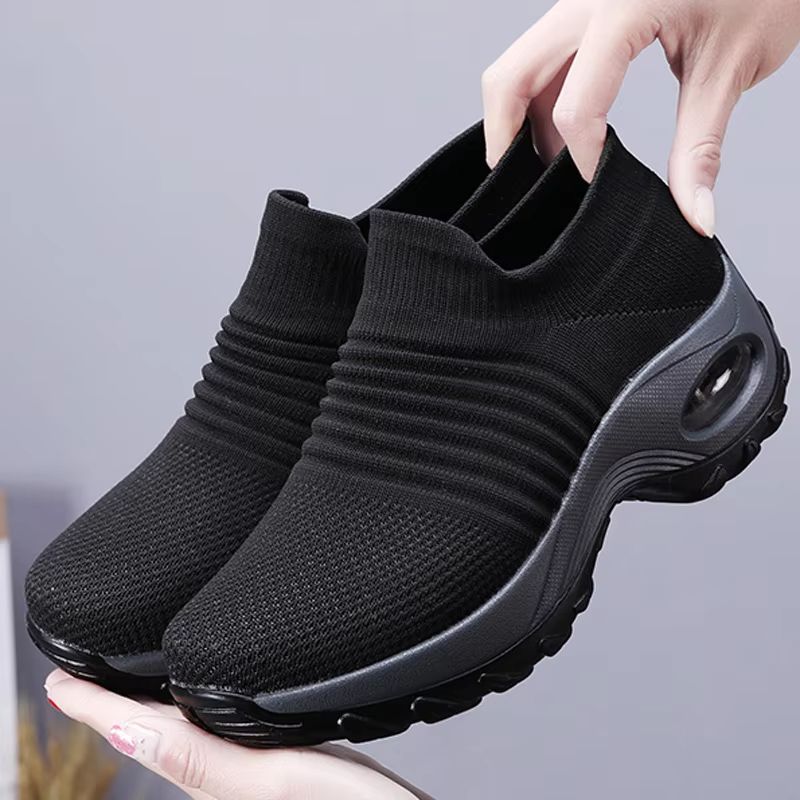 Womens Breathable Mesh Sneakers Lightweight Walking Gym Platform Shoes 0