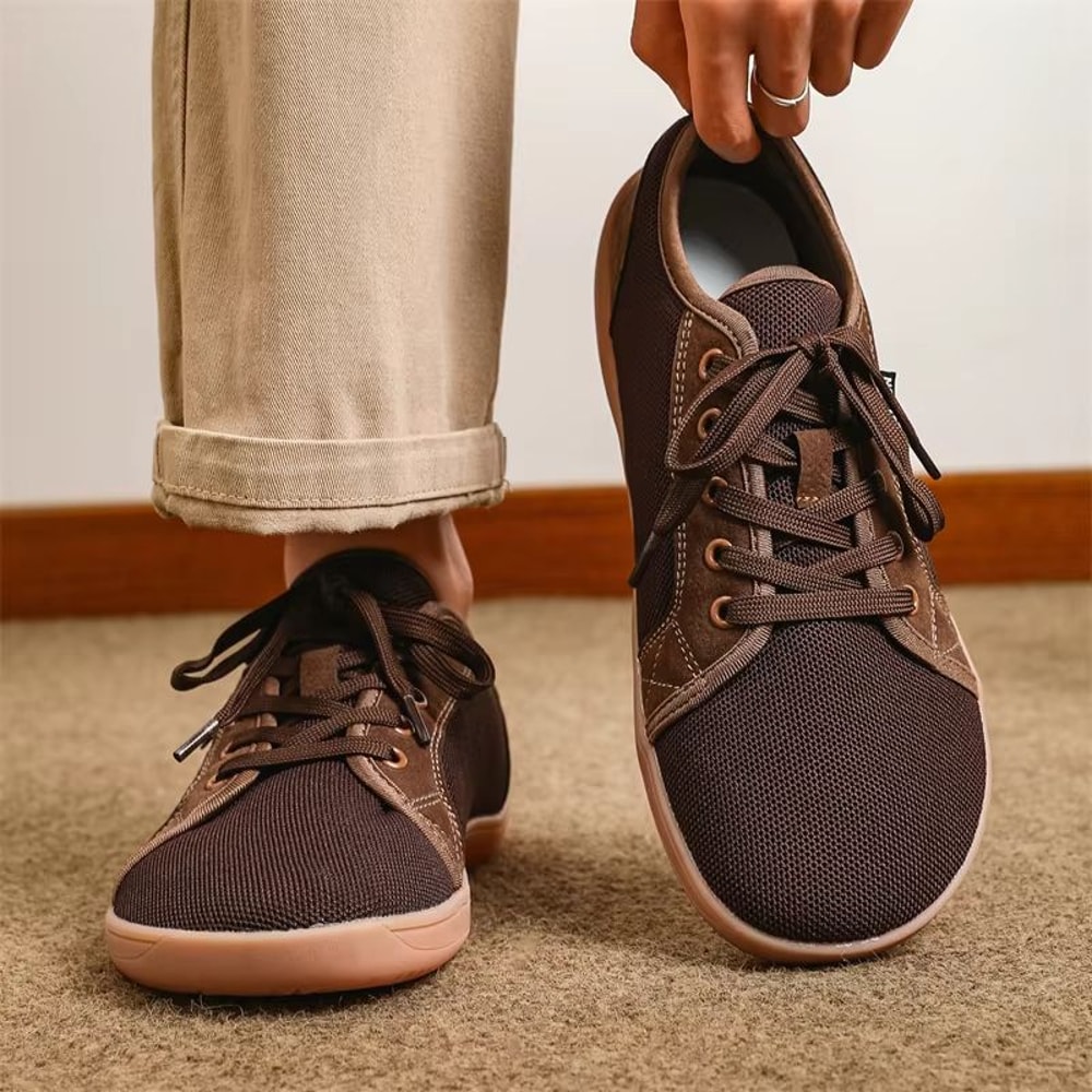 PUAMSS Mens Wide Barefoot Shoes Minimalist Walking Sneakers With Zero Drop Sole 0