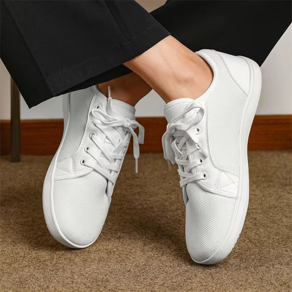 PUAMSS Mens Wide Barefoot Shoes Minimalist Walking Sneakers With Zero Drop Sole 1