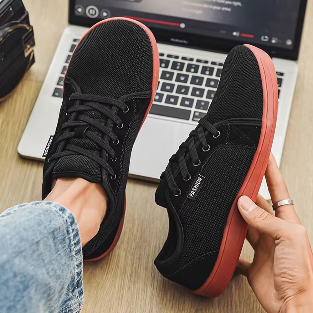 PUAMSS Mens Wide Barefoot Shoes Minimalist Walking Sneakers With Zero Drop Sole 3