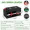 HighCapacity LiFePO4 Battery 24V 300Ah With Bluetooth BMS Reliable Power For RV Solar Marine 1