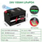 HighCapacity LiFePO4 Battery 24V 300Ah With Bluetooth BMS Reliable Power For RV Solar Marine 6