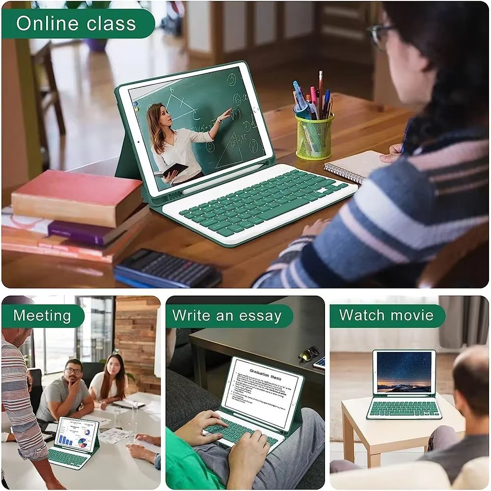 IPad 10th Generation 109 Case With Detachable Wireless Keyboard  Slim Bluetooth Cover With Stand 1