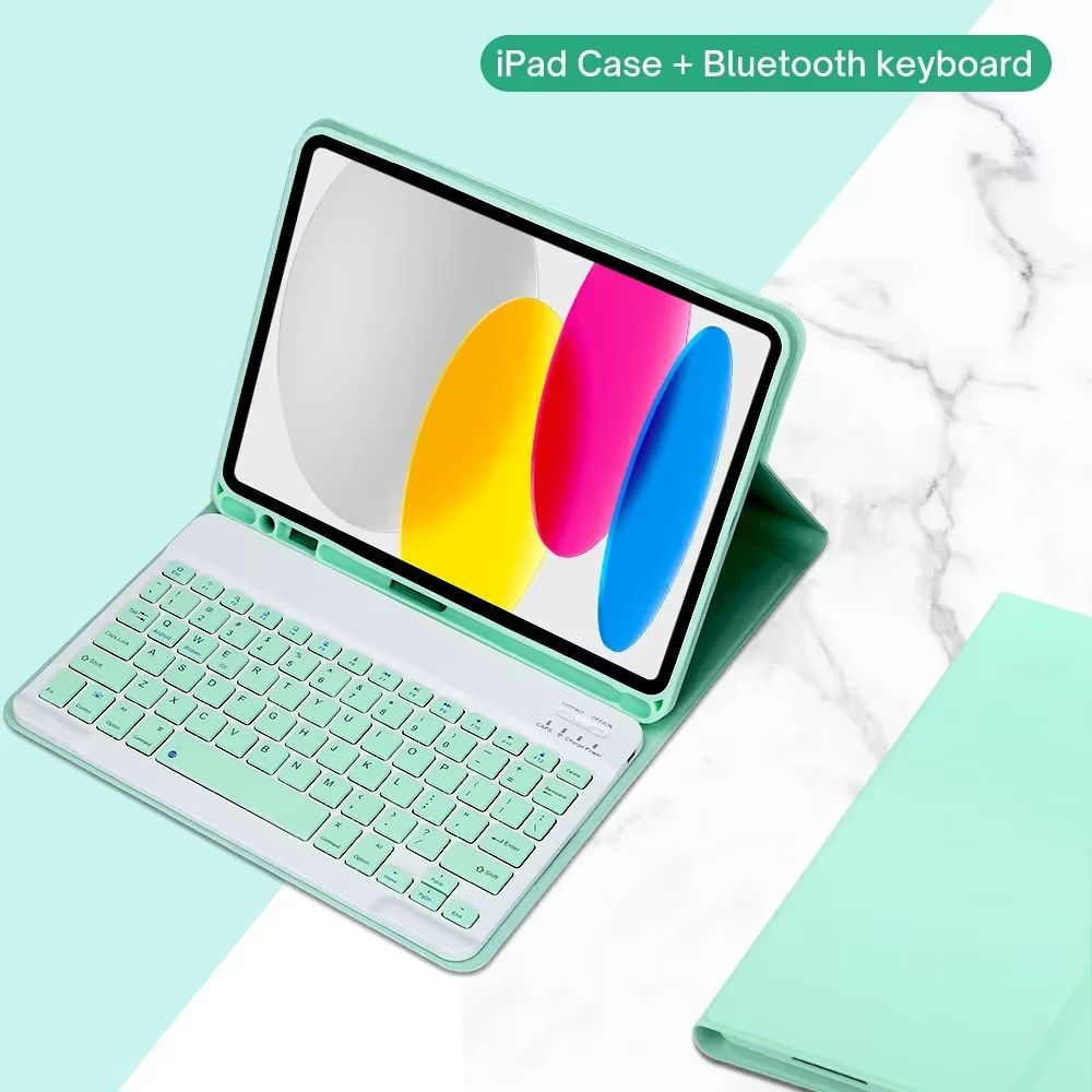 IPad 10th Generation 109 Case With Detachable Wireless Keyboard  Slim Bluetooth Cover With Stand 10