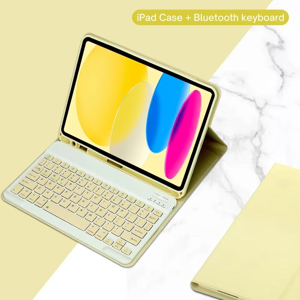 IPad 10th Generation 109 Case With Detachable Wireless Keyboard  Slim Bluetooth Cover With Stand 12