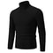 Mens High Neck Sweater Solid Color Knitted Pullover Turtleneck For Winter Warmth 7