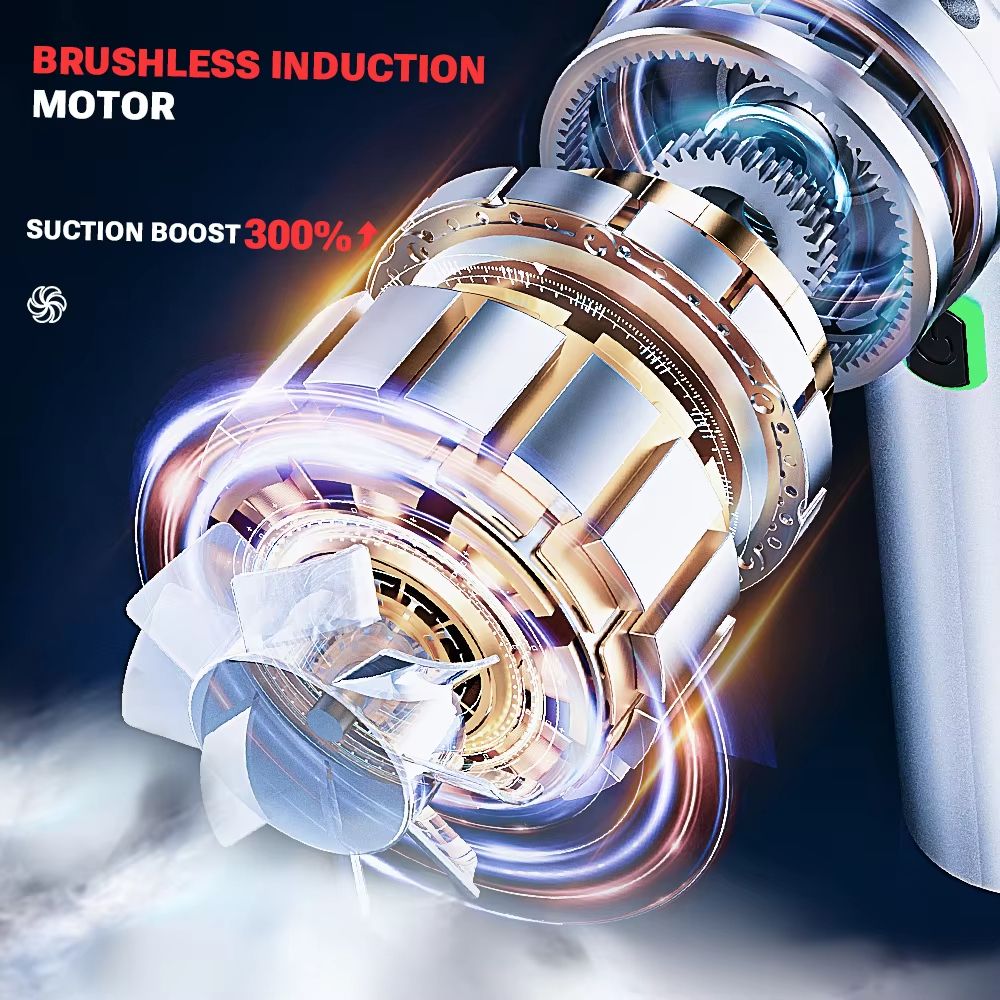 SZUK Car Vacuum Cleaner 180000PA Wireless Portable Mini Handheld Cleaner For Car And Home 2