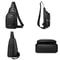 Mens Chest Pack Crossbody Bag Luxury PU Leather Shoulder Bag For Everyday Use 4