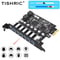 TISHRIC PCIe USB 32 Expansion Card With 7 Port Hub For Desktop 0