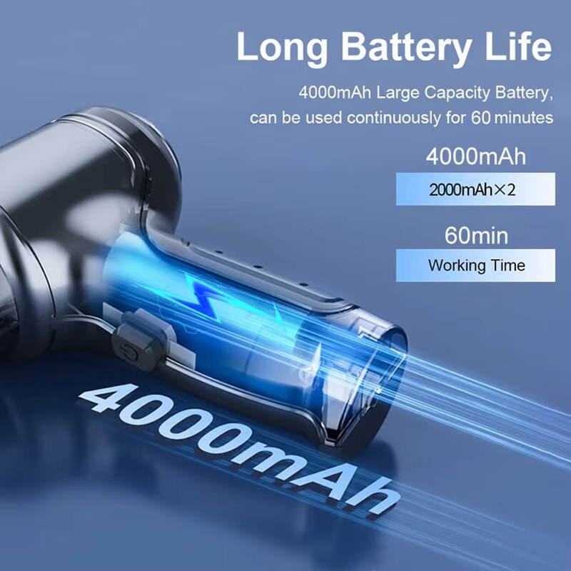 Car Vacuum Cleaner 95000PA Wireless Handheld Strong Suction Portable Vacuum 3