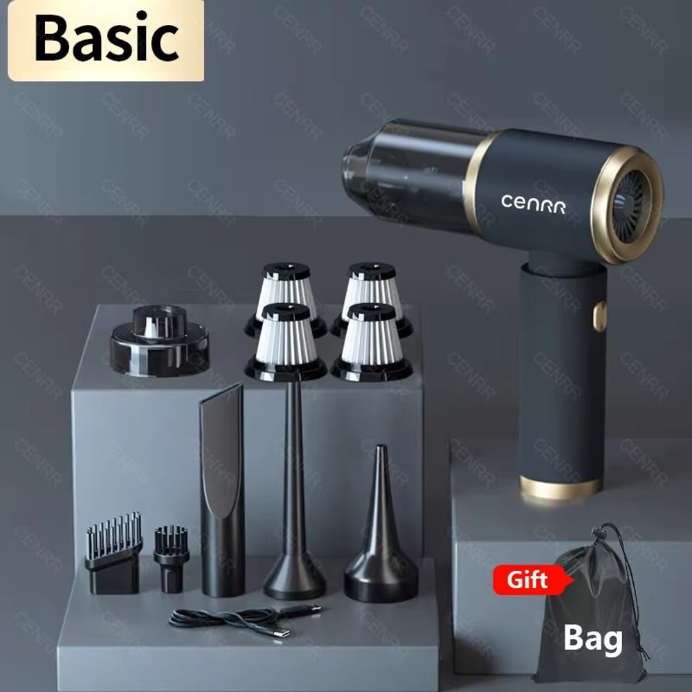 CENRR 210000PA Mini Wireless Handheld Car Vacuum Cleaner Portable Powerful Suction 8