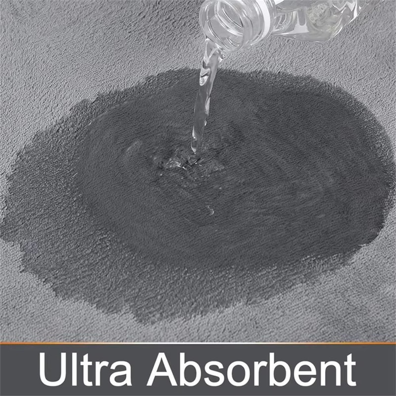 Homaxy Super Absorbent Memory Foam Bath Mat NonSlip Bathroom Bedroom Rug 2