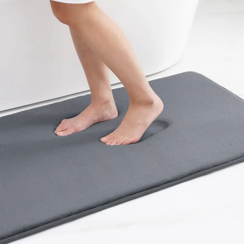 Homaxy Super Absorbent Memory Foam Bath Mat NonSlip Bathroom Bedroom Rug 8